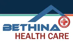 A logo of the company, ethina health care.